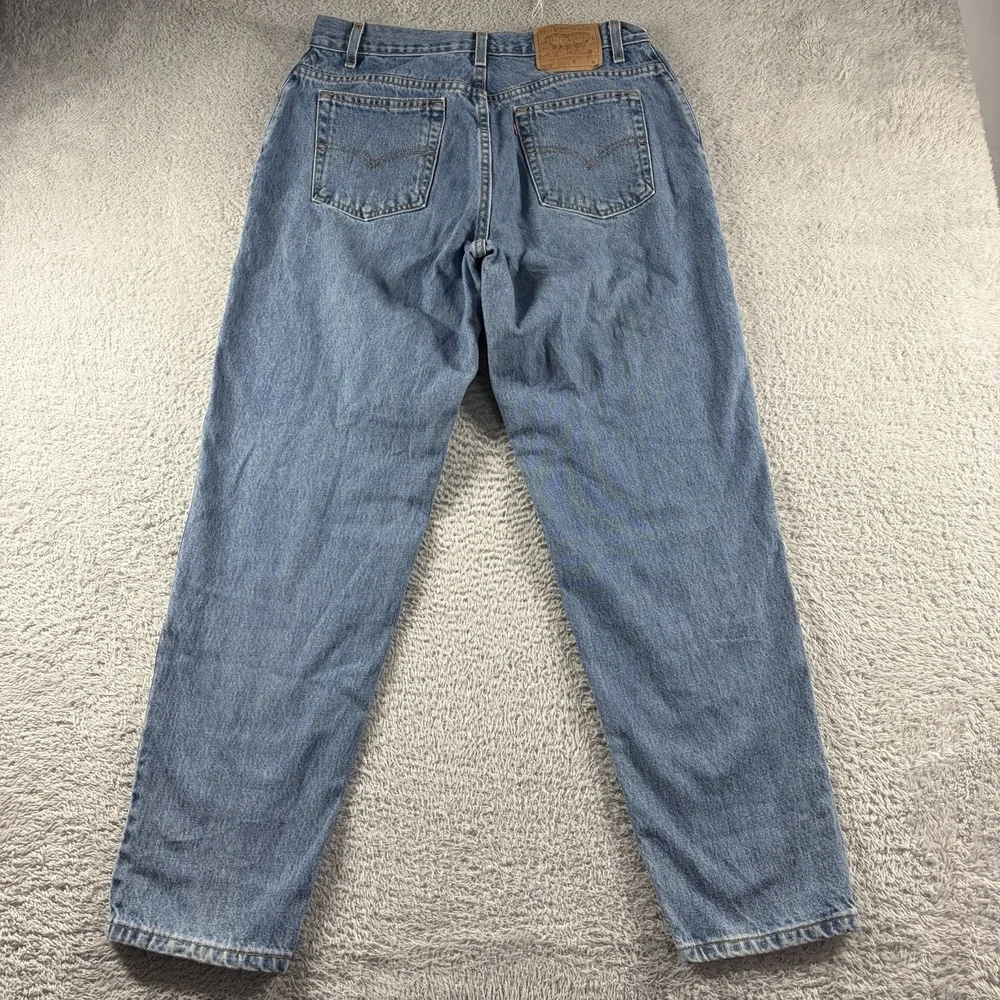 VINTAGE Levi 550 Jeans Misses 16 M Relaxed Fit Tapered Leg Medium Wash